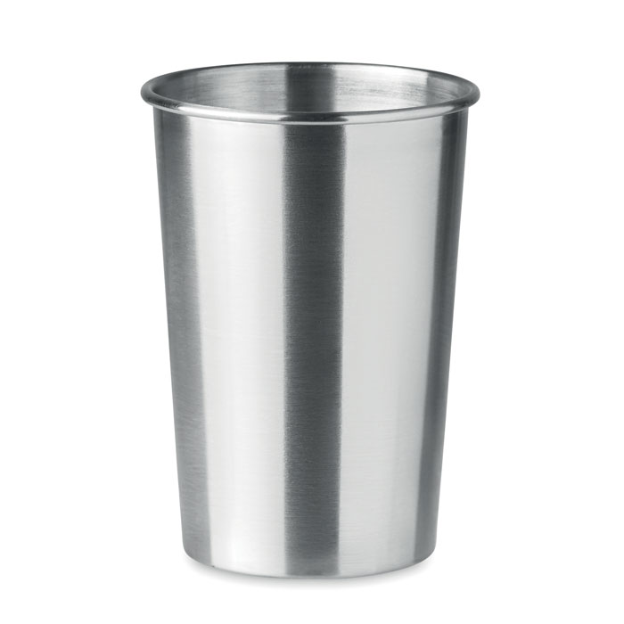 Metal mug KERBS, 350 ml - matt silver