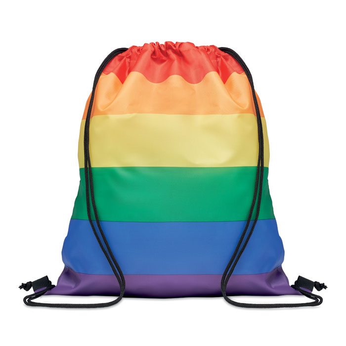 Drawstring backpack BINDS made of recycled material - multicoloured