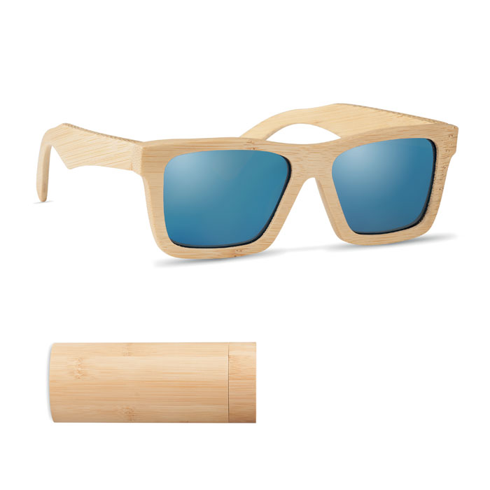 Bambusové sluneční brýle MARYBELLE s bambusovým pouzdrem - dřevěná