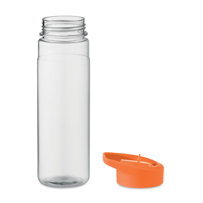 Plastová lahev s brčkem HYDRA z recyklovaného materiálu, 650 ml
