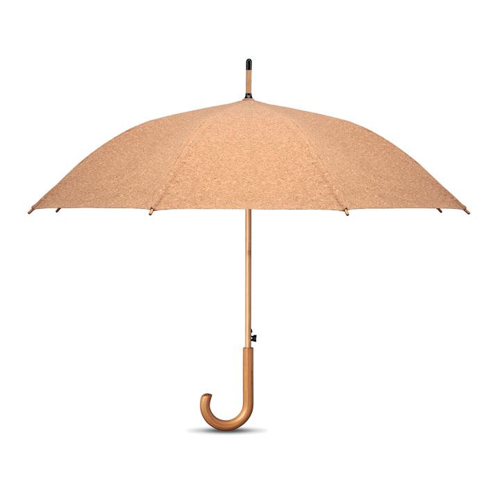 Korkový automatický deštník HUSHES, 25 palců - béžová