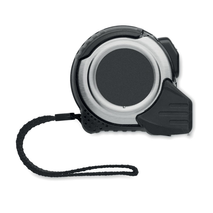 Plastový svinovací metr ZONE, 5m - černá