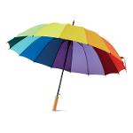 Polyesterový automatický deštník AGBOOR, 25 palců - vícebarevná