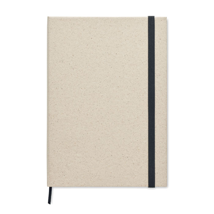 Lined notebook BING made of grass paper, A5 format - beige