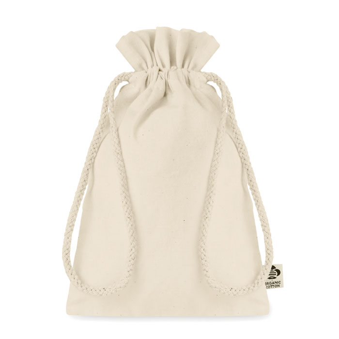 Cotton gift bag HERMINA - beige
