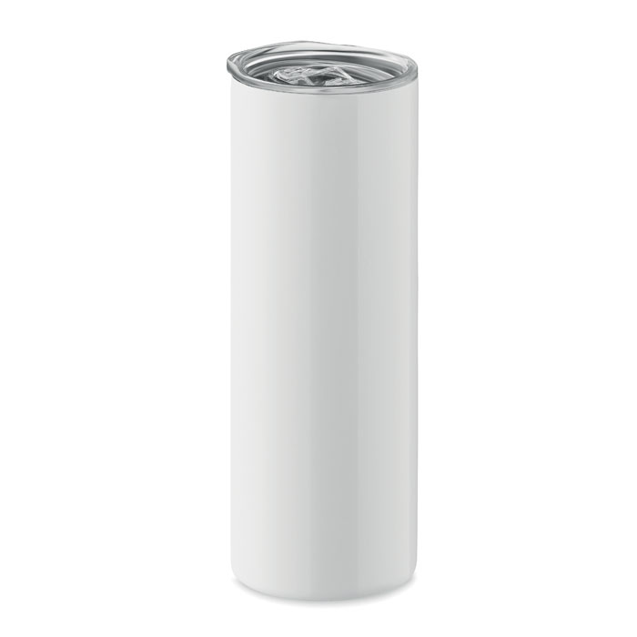 Double wall stainless steel mug FACT, 590 ml - white
