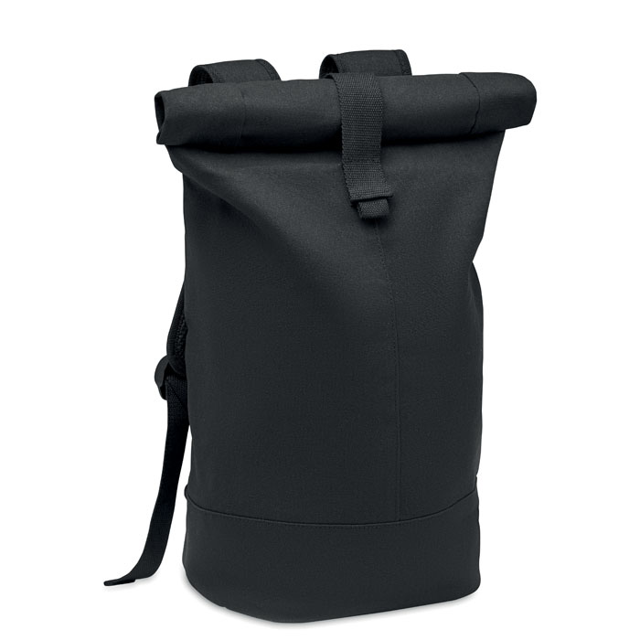 Plátěný batoh ZURICH ROLL - černá