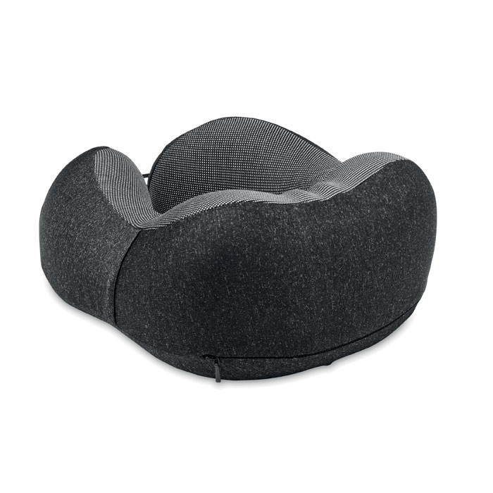 Cestovní polštářek BANTAL z RPET materiálu - tmavě šedá