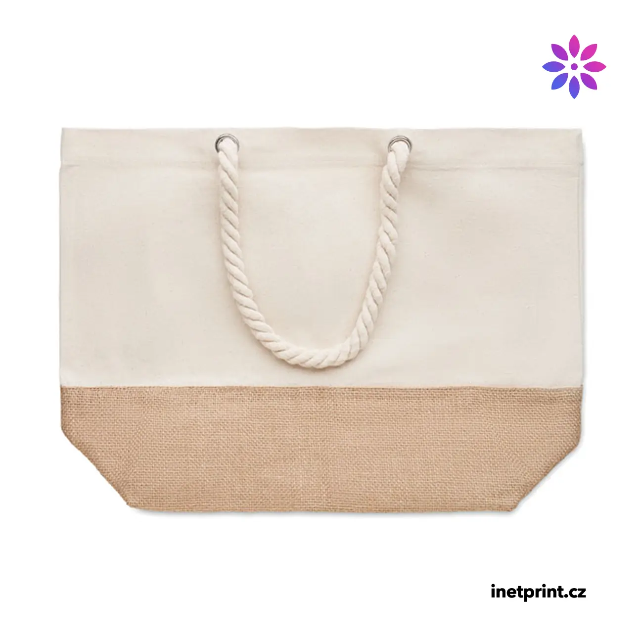 Plátěná plážová taška PANTAI - béžová