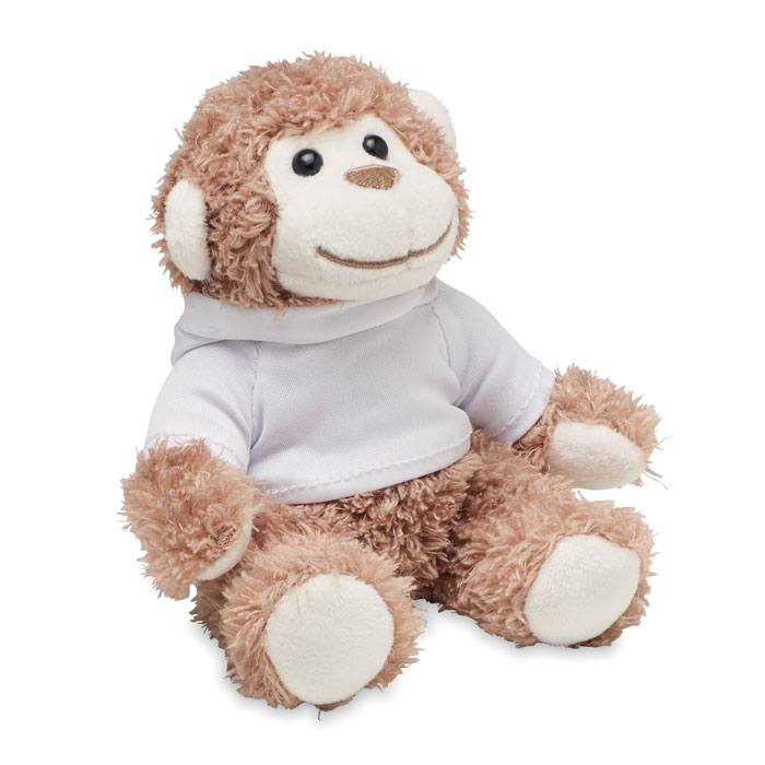 Plush monkey LENNY - white