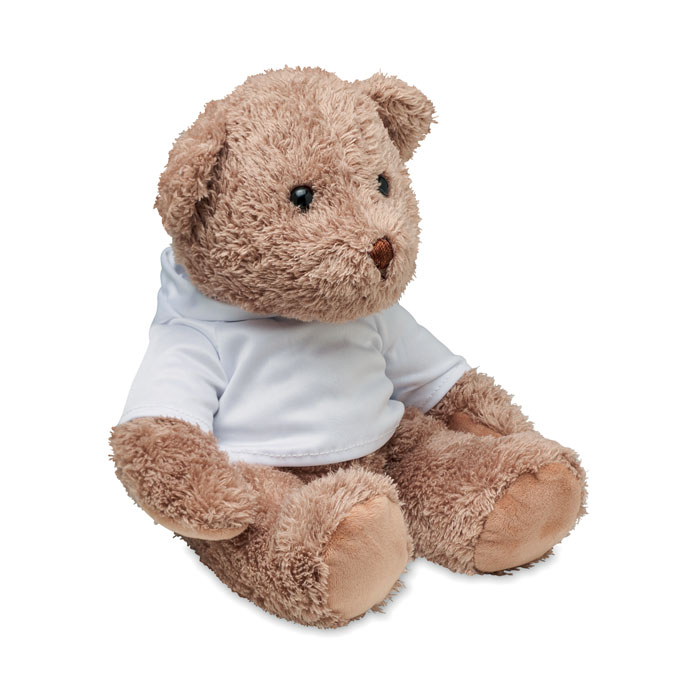 Teddy bear JOHN - white