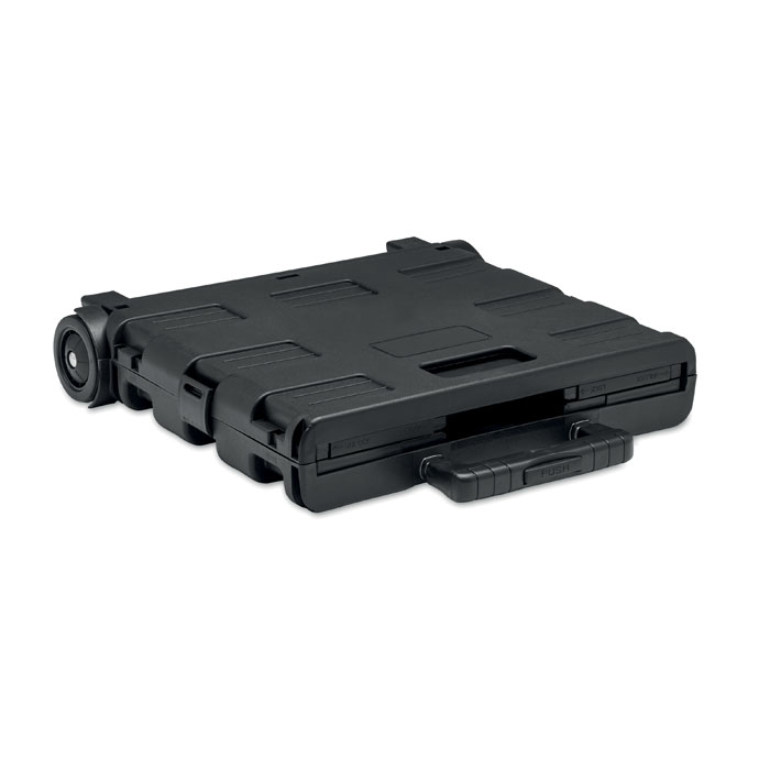 Plastový skládací nákupní vozík CARRO, 32 l - černá