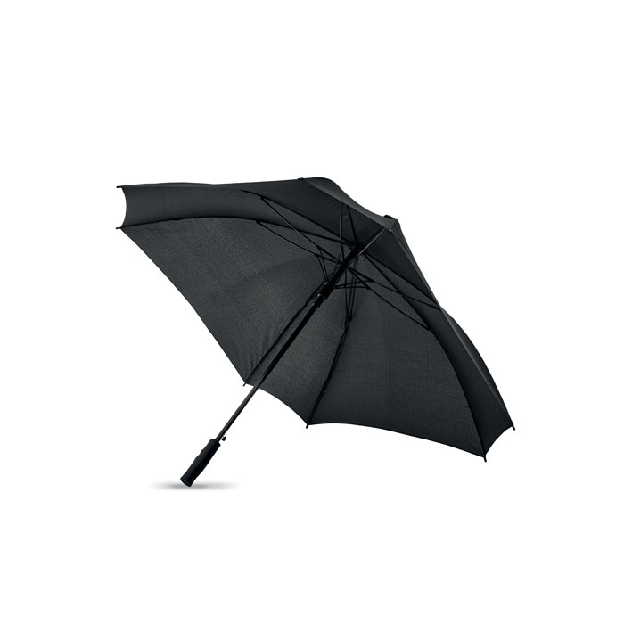 Čtvercový 27palcový deštník COLUMBUS - černá