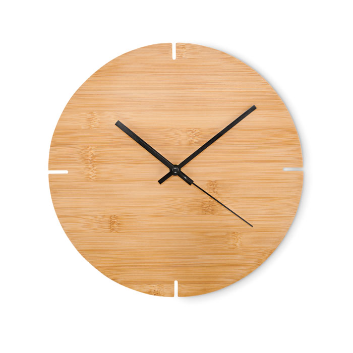 Bambusové nástěnné hodiny ESFERE - dřevěná