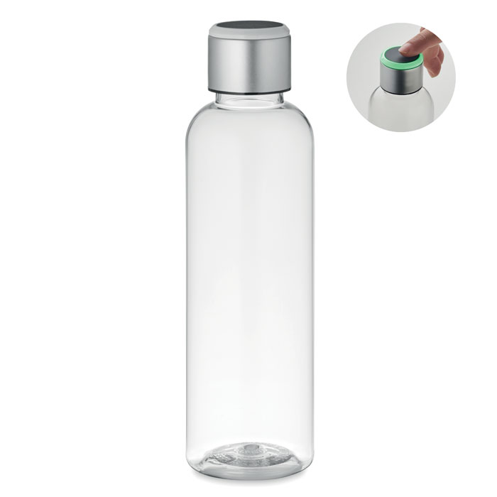 Plastová lahev REM se světlem ve víčku pro hlídání pitného režimu, 500 ml - transparentní