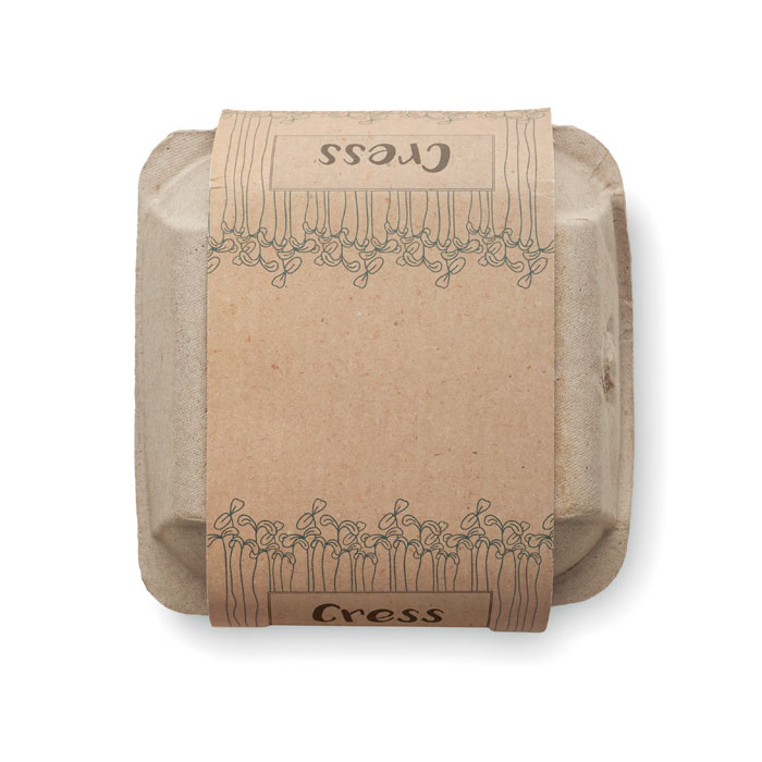 Sada na pěstování bylinek CRESS, 4 ks - béžová