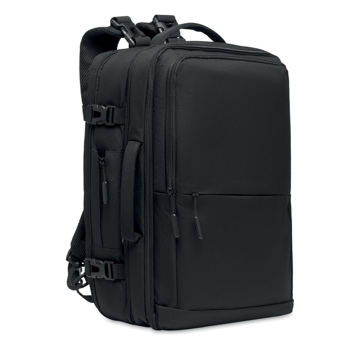 Cestovní batoh SOPHIS z recyklovaného materiálu - černá