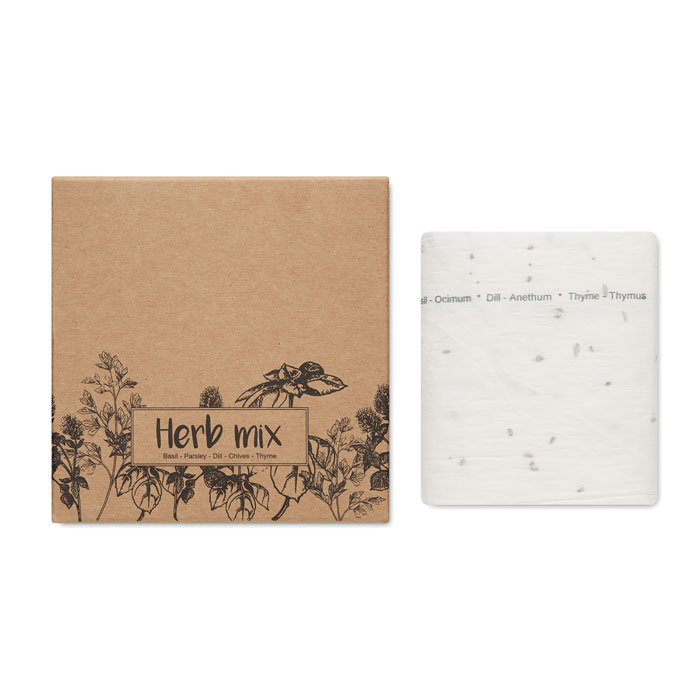 Papírová páska se semínky bylinek THRIMSA, 3 m - béžová