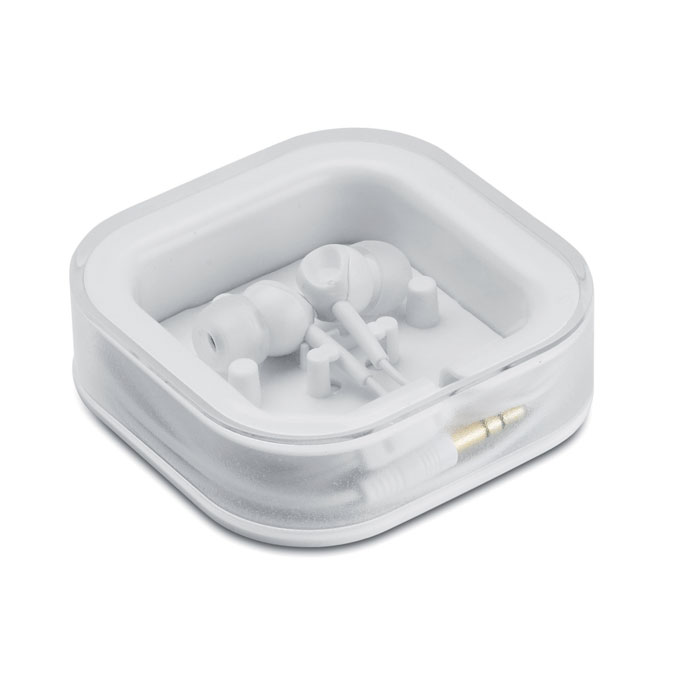 Earphones with silicone covers AVIS - white
