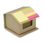 Ekologická sada bločků ERVIN v papírové krabičce ve tvaru domku - béžová