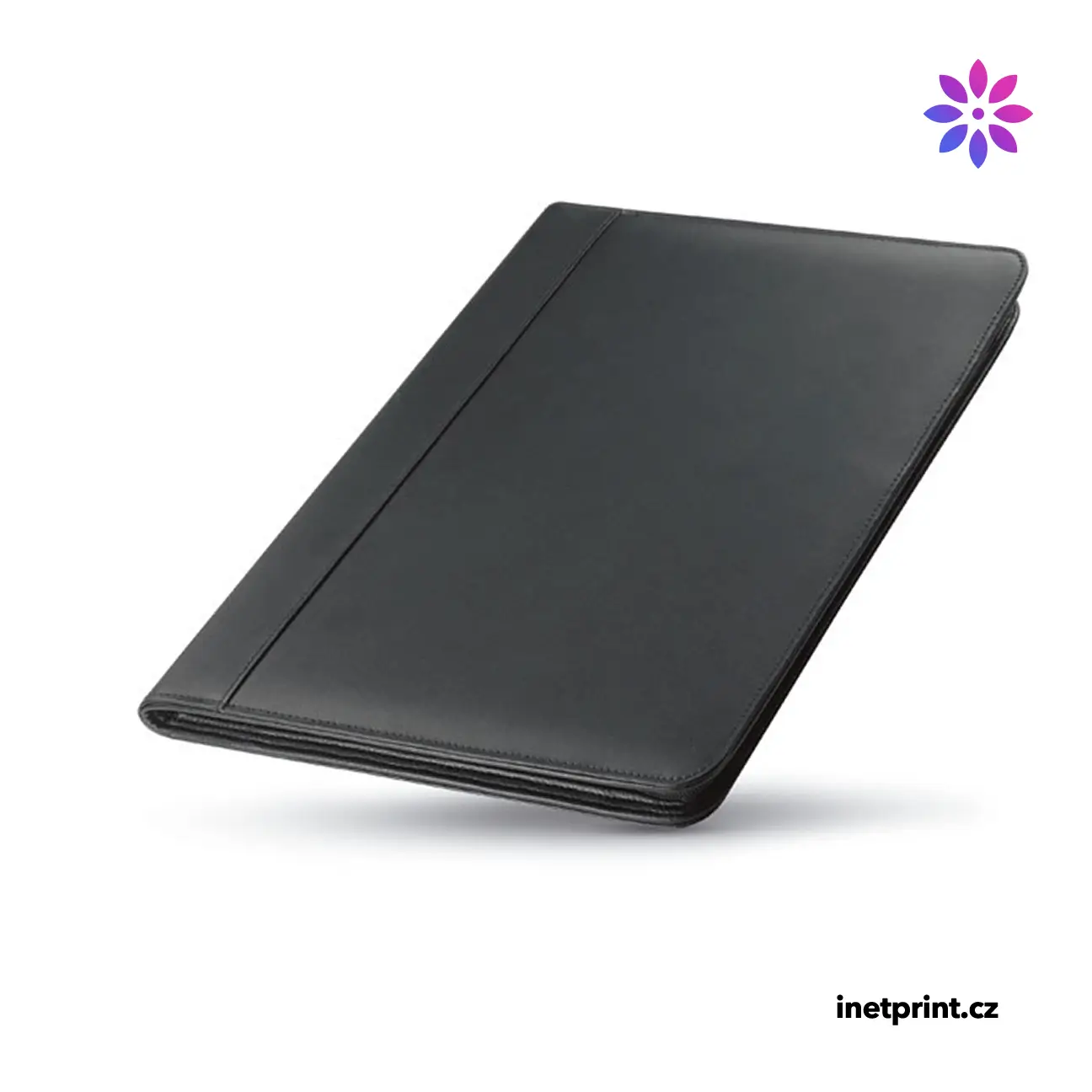 Kožené konferenční desky EFREN se zápisníkem, A4 - černá