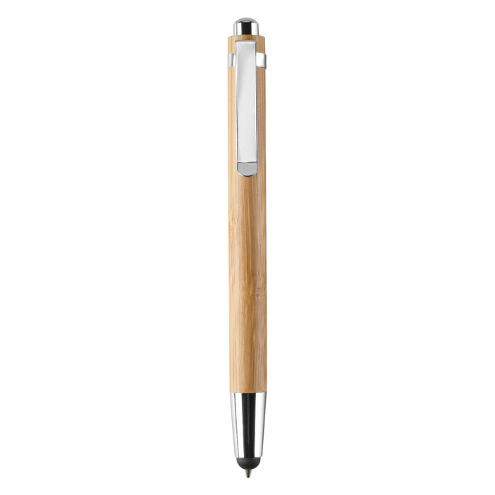 Bamboo ballpoint pen DHALL with stylus - wooden