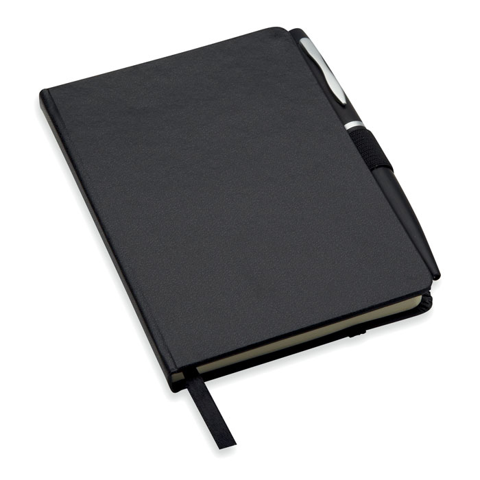 Zápisník MURRAY s kuličkovým perem, A6 - černá