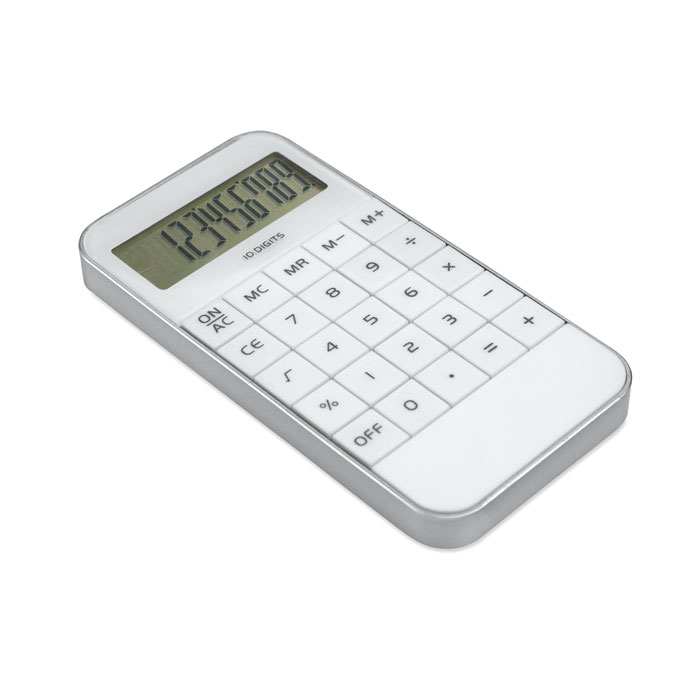Plastic calculator LISE - white