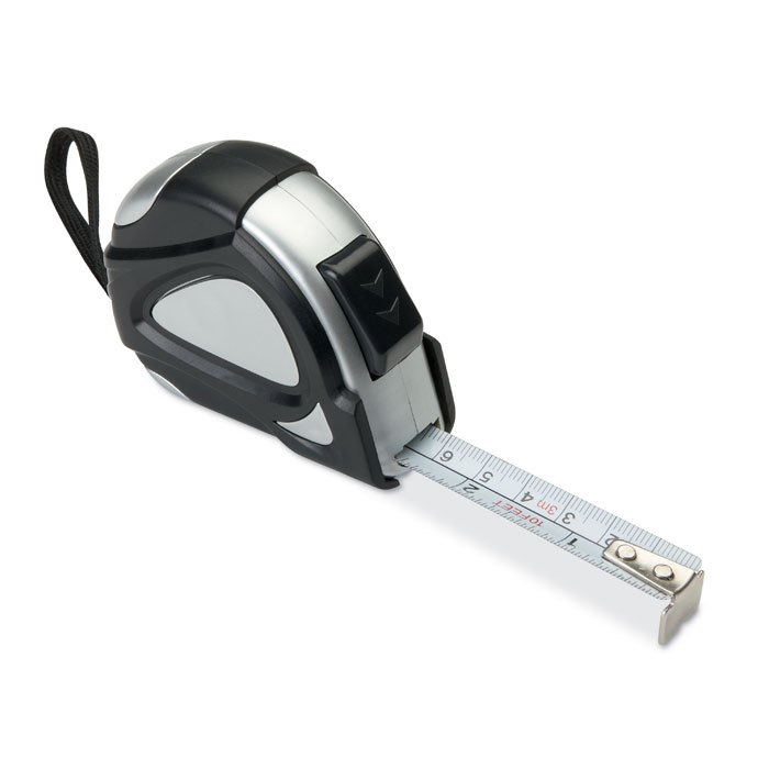 Professional tape measure DULON, 3 metres - black