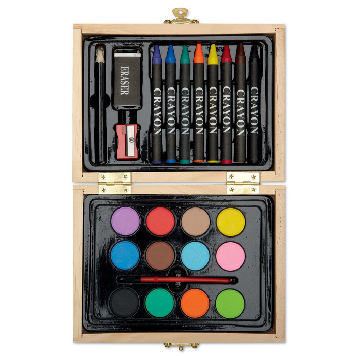 Painting set in box TOMMY - wooden