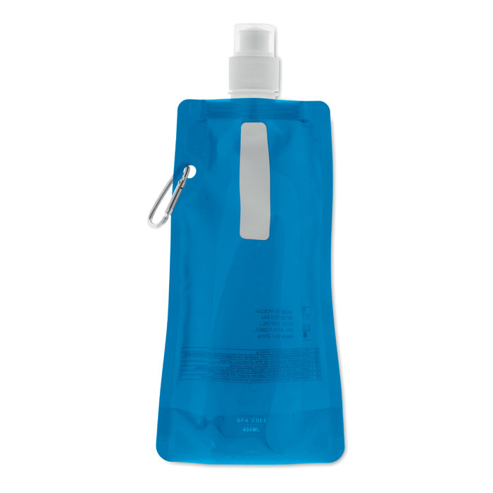 Plastová skládací lahev SACK s karabinou, 480 ml