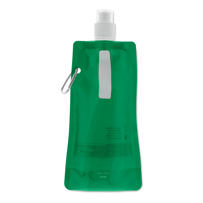 Plastová skládací lahev SACK s karabinou, 480 ml