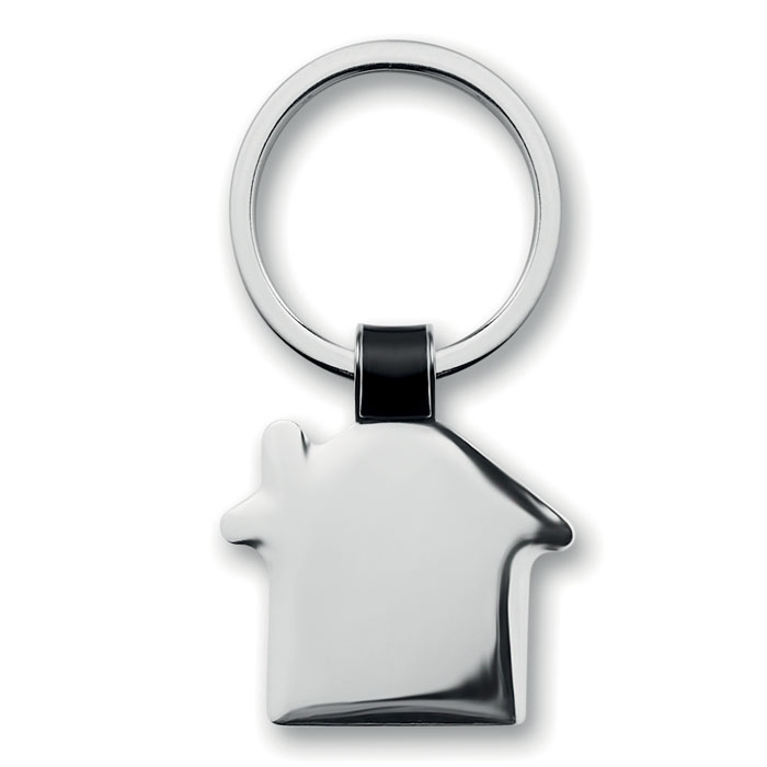 Přívěšek na klíče ALBA ve tvaru domku - černá