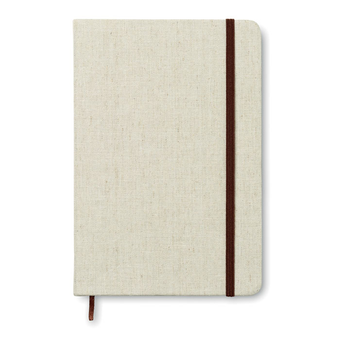 Notebook with canvas cover BUGS, format A5 - beige