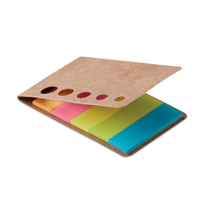 Set of coloured adhesive papers AVENS in folders with transparencies