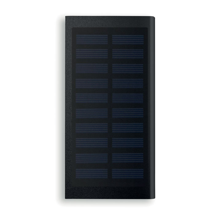 Aluminium solar power bank SOLAR POWERFLAT, 8000 mAh 