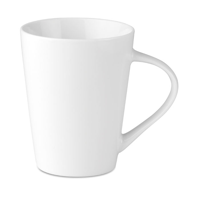 Porcelánový hrnek CONO, 250 ml - bílá