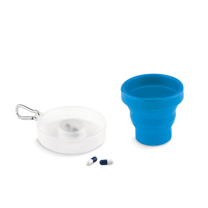 Silicone foldable mug GOSHEN with medicine dispenser