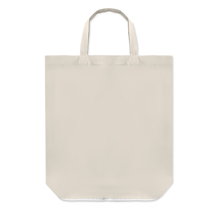 Bavlněná nákupní taška ANNE s krátkými uchy - bílá