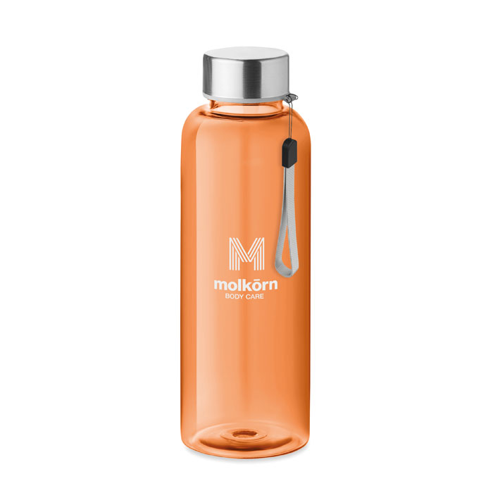 Tritanová transparentní láhev na pití PEWTER s poutkem, 500 ml