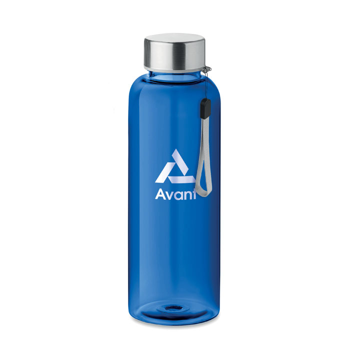 Tritanová transparentní láhev na pití PEWTER s poutkem, 500 ml