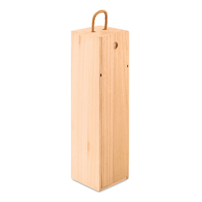 Wooden wine box COHEN with loop