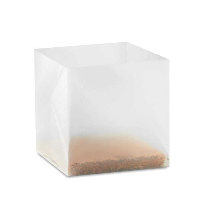 Set pro pěstování bylin CUBEB se semínky máty - béžová
