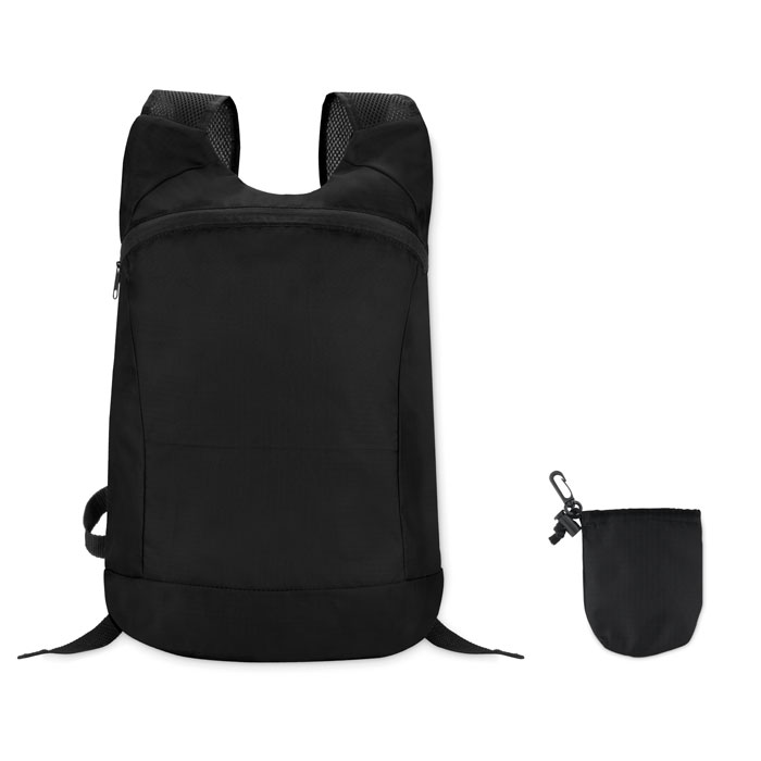 Foldable hard backpack BARBAE with zip fastening