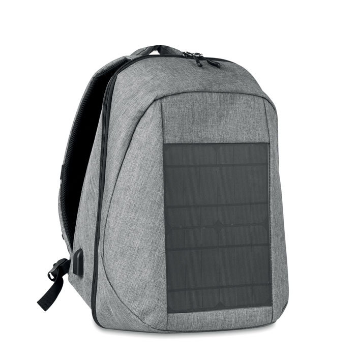 13" laptop backpack RELAPSED with solar charger - black