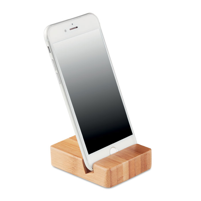 Bambusový stojánek na telefon DYKES - dřevěná