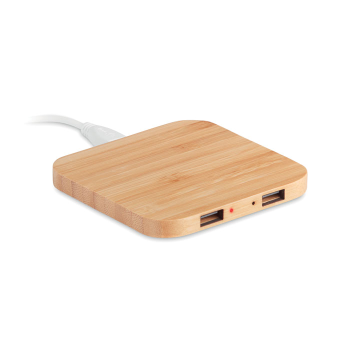 Bamboo pad for wireless charging APSIS - wooden