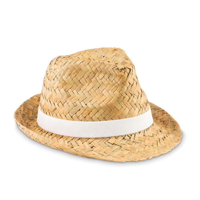 Sláměný klobouk MONTEVIDEO s páskem