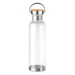 Tritanová lahev MAKO s kovovým madlem, 800 ml - transparentní