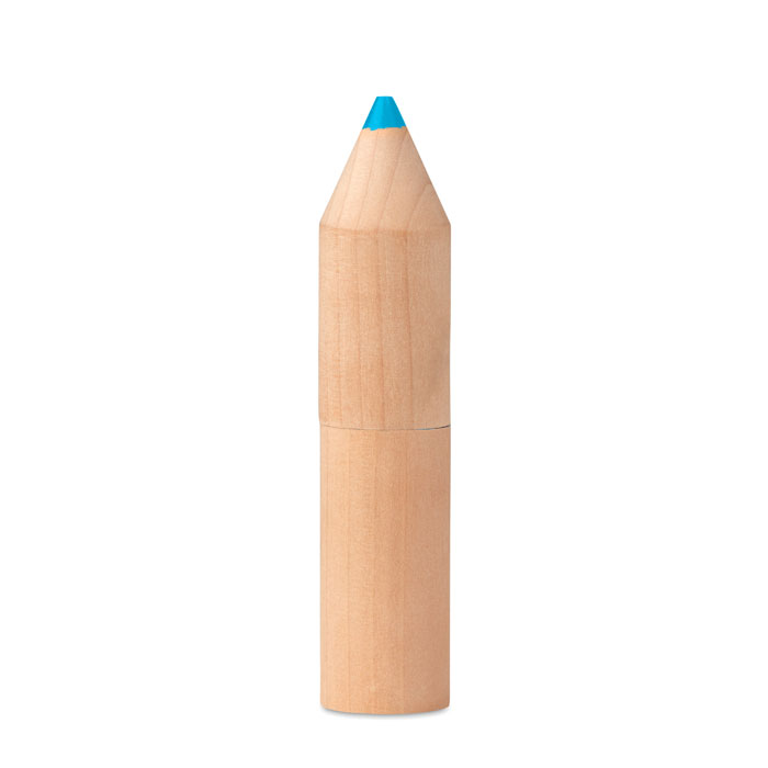 Crayon set TUBO in wooden box in the shape of a crayon - wooden